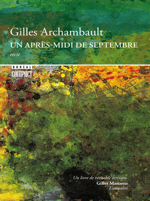 cover image of Un après-midi de septembre
